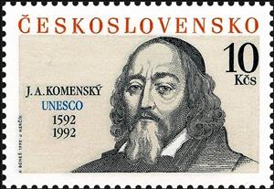 Stamp, Jan Ámos Komenský (Comenius), Educator, Czechoslovakia,  , Education, Educationalists, Teachers