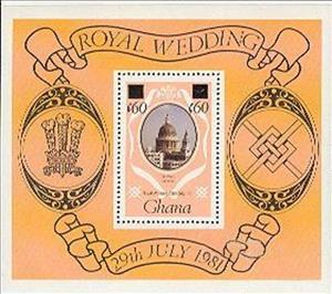 Souvenir Sheet, Surcharged, Ghana,  