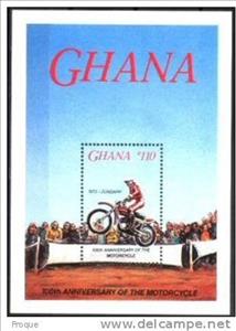 Souvenir Sheet, Zundapp, 1973, Ghana,  