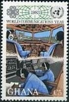 Stamp, Control Tower, Ghana,  