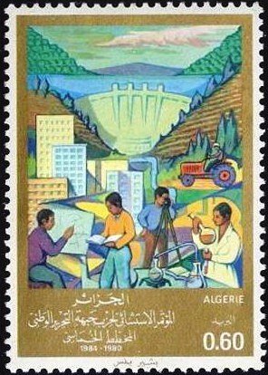 Dam and workers