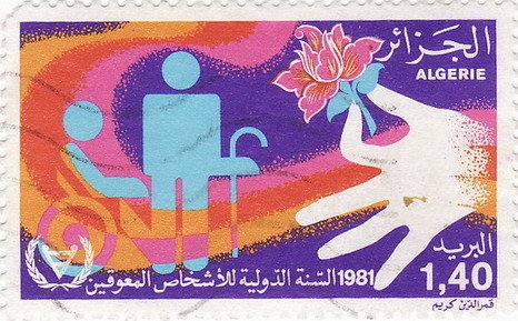 Handicapped and Hand with Rose