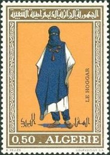 Stamp, Regional Costumes, Algeria,  