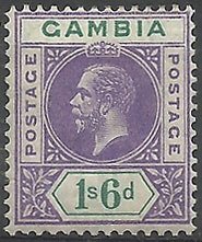 Stamp, Issue of 1912-1922, Gambia,  