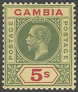 Stamp, Issue of 1912-1922, Gambia,  