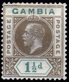 Stamp, Issue of 1921-1922, Gambia,  