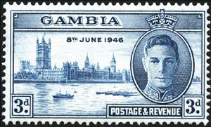 Stamp, Anniversary of the victory, Gambia,  