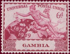 Stamp, Universal postal union, Gambia,  