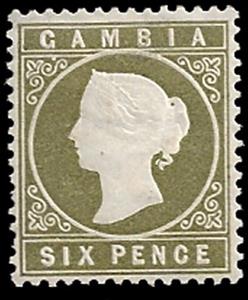 Stamp, Issue of 1886-1887, Gambia,  