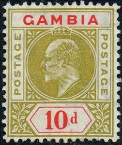Stamp, Issue of 1904-1909, Gambia,  