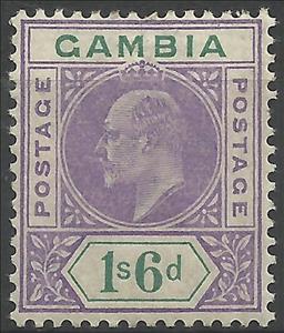 Stamp, Issue of 1904-1909, Gambia,  