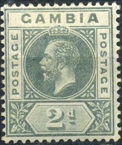 Stamp, Issue of 1912-1922, Gambia,  