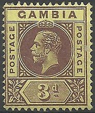 Stamp, Issue of 1912-1922, Gambia,  