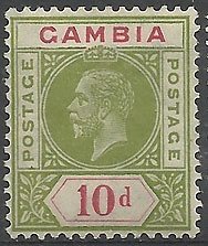 Stamp, Issue of 1921-1922, Gambia,  