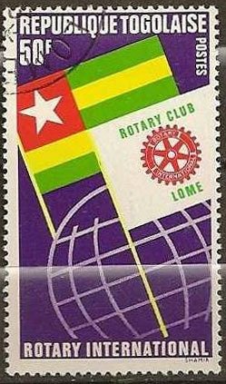 Flags and globe