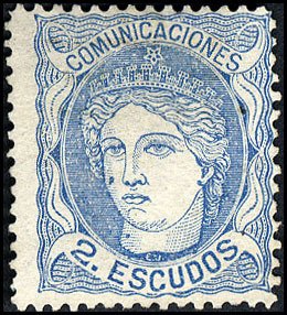 Stamp, Allegorical Effigy of Spain, Spain,  , Women, Crowns and Coronets