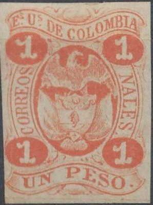 Stamp, Coat of Arms, Colombia,  