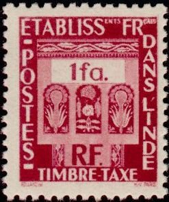 Stamp, Figure, French Colonies,  