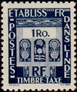 Stamp, Figure, French Colonies,  