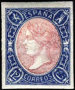 Stamp, Queen Isabel II, Spain,  , Towers, Лев, Queens