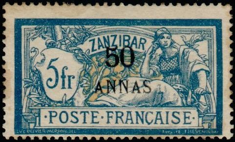 Stamp, Type Merson, French Colonies,  