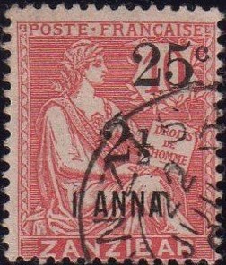 Stamp, Type Mouichon, French Colonies,  