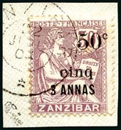 Stamp, Type Mouichon, French Colonies,  