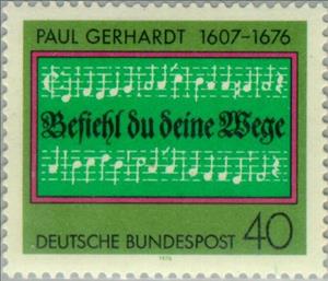 Stamp, Gerhardt, Paul, Germany, Federal Republic,  , Commemoration, Music, Composers