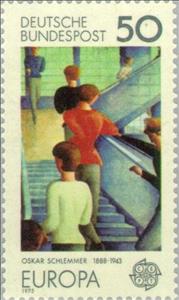 Stamp, C.E.P.T.- Paintings, Germany, Federal Republic,  , Postal Services, Postal Unions, Paintings, C.E.P.T., Europe, UNESCO World Heritage Sites