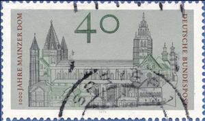 Stamp, Mainzer Dom, Germany, Federal Republic,  , Commemoration