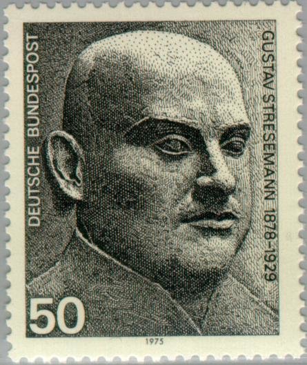 Gustav Stresemann (1878-1929), Chancelor, Nobel-prize 1926