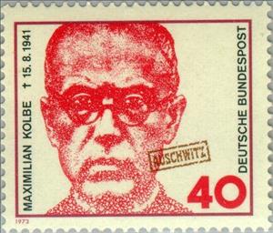 Stamp, Kolbe, Maximilian, Germany, Federal Republic,  , Famous People, Commemoration