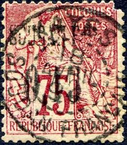 Stamp, Type Alphée Dubois, French Colonies,  