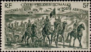 Stamp, Of Chad to the Rhine, French Colonies,  