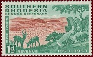 Stamp, Centenary of the birth of Cecil Rhodes, British colonies and territories,  
