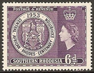 Rhodes centenary stamp