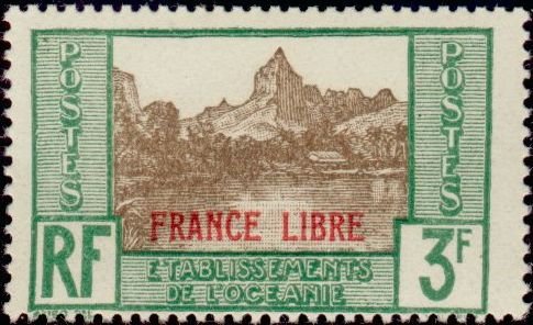 France Libre (overprint)