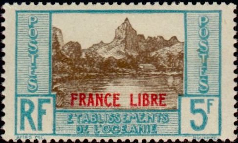 France Libre (overprint)