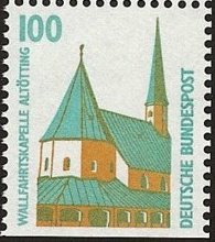 Stamp, Pilgrimage Chapel, Altoetting, Germany, Federal Republic,  