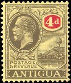 Stamp, King Georg V., Antigua and Barbuda,  