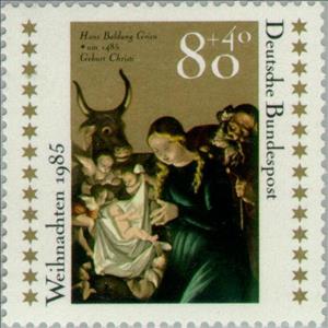 Stamp, Baldung, Hans (Hans Baldung Grien), Germany, Federal Republic,  , Biblical Accounts, Christmas, Paintings