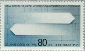 Stamp, O.E.C.D., Germany, Federal Republic,  , Economy, Organizations, Anniversaries and Jubilees