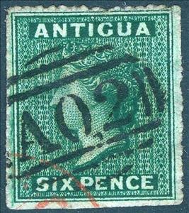 Stamp, Issues of 1863-67, Antigua and Barbuda,  