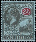 Stamp, King Georg V., Antigua and Barbuda,  