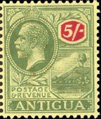 Stamp, King Georg V., Antigua and Barbuda,  