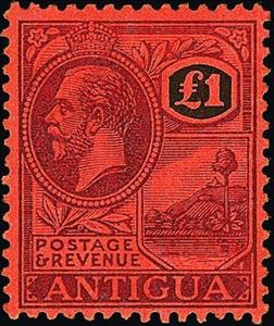 Stamp, King Georg V., Antigua and Barbuda,  