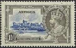 Stamp, Silver Jubilee, Antigua and Barbuda,  