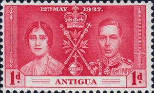 Stamp, Coronation, Antigua and Barbuda,  