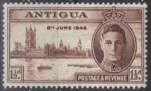 Stamp, Anniversary of the victory, Antigua and Barbuda,  