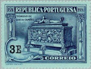 Stamp, The tomb of Camões, Portugal,  , Literary People (Poets and Writers)